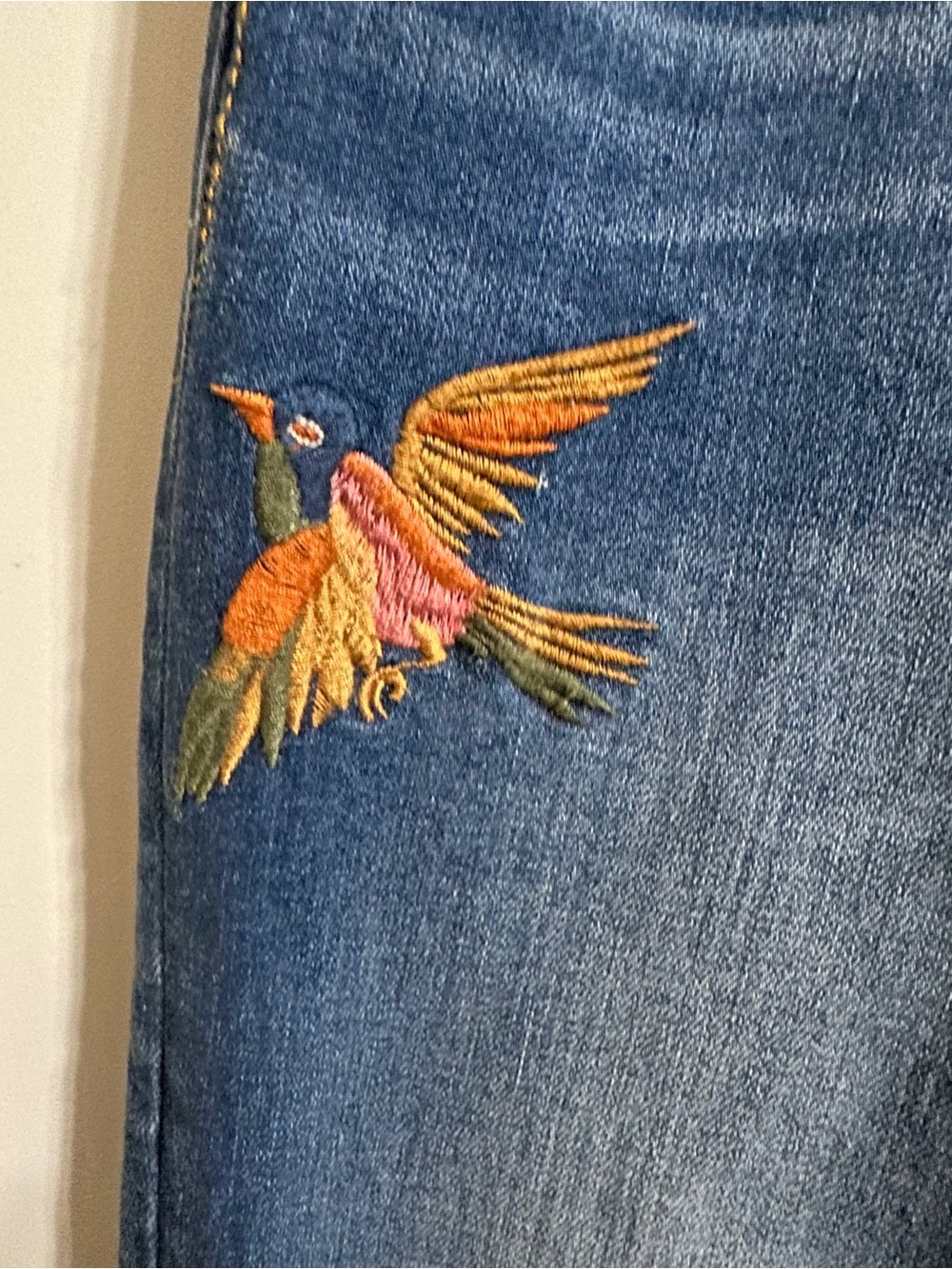MISS ME Blue Embroidered Flare Jeans - Picture 6 of 14
